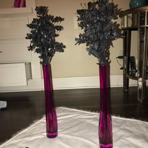 Z gallerie pink vases with black flowers michaels